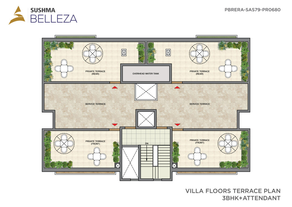 Villa Floor-Terrace Plan